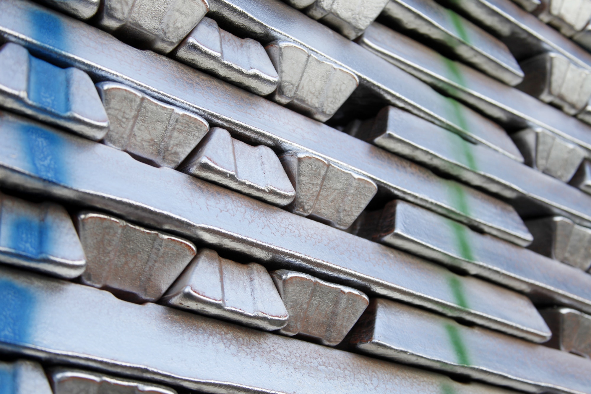 Stack of Aluminum ingots